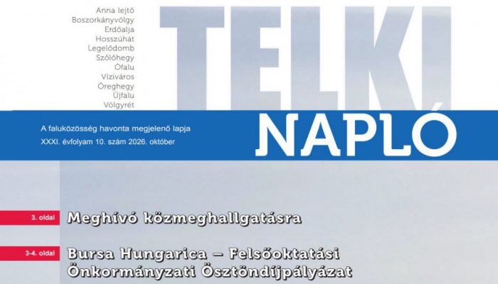 Mi újság Telkiben? Kerüljön képbe a Napló friss számával!