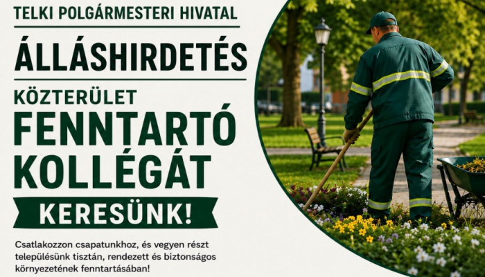 Közterület-fenntartó kollégát keresünk!