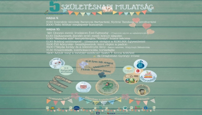 Öt éves a könyvtár  – meghívó születésnapi mulatságra