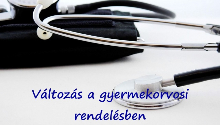 Változás a gyermekorvosi rendelésben