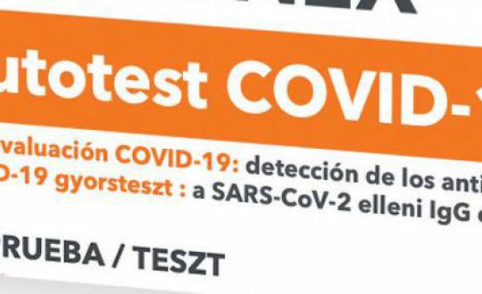 Már kapható az otthon használható Covid-gyorsteszt