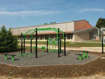 Már használható a fitneszpark