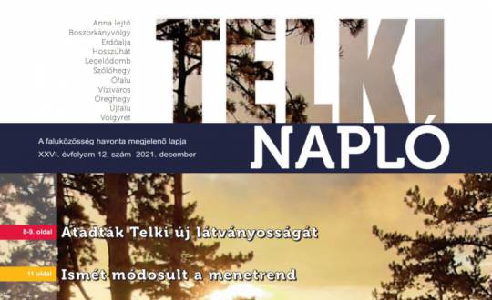 Telki Napló: itt olvasható decemberi számunk