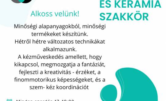 Kézműves és kerámia szakkör