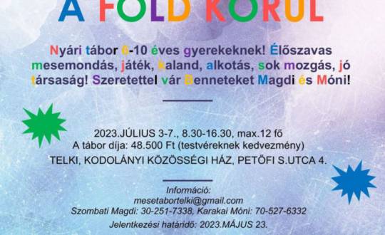 Mesékkel a Föld körül - nyári tábor