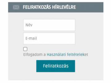Hírlevél – iratkozzon fel, hogy mindig naprakész lehessen!