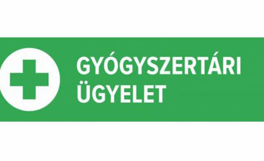 Gyógyszertári ügyelet decemberben