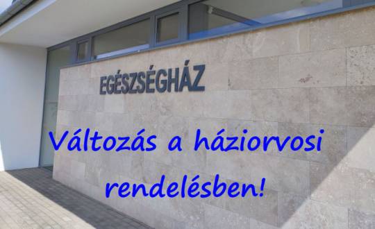 Változás az orvosi rendelésben