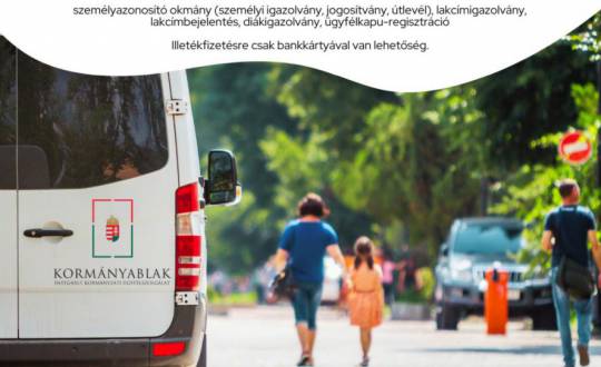 Telkibe jön a kormányablakbusz
