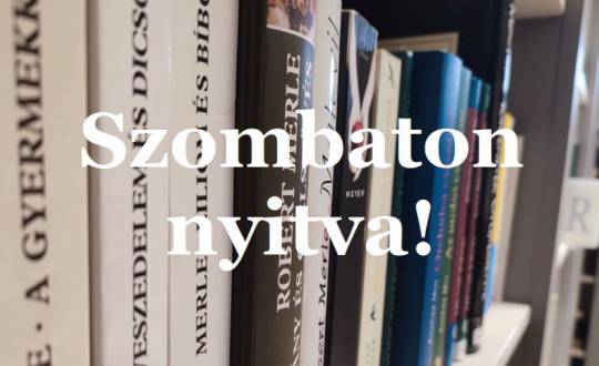 Szombaton nyitva a könyvtár!