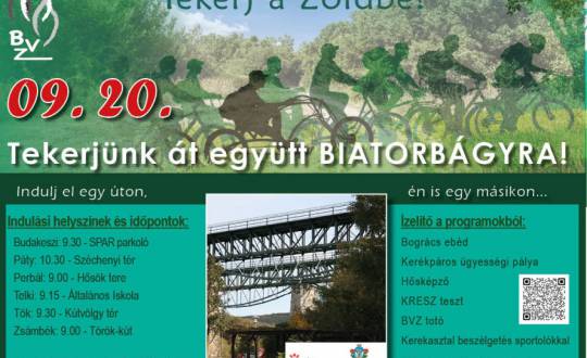 Tekerjünk át együtt Biatorbágyra!