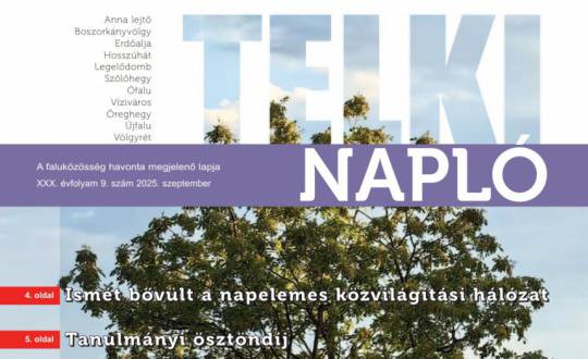 Friss hírek, ajánlók: lapozza át az első őszi Telki Naplót!