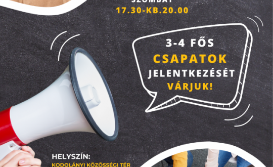 Kvízest a közösségi térben