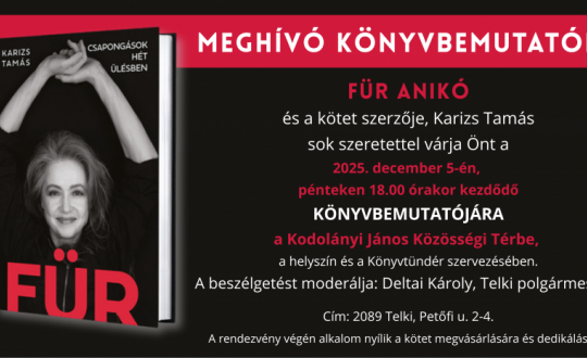 Könyvbemutató: Für - Csapongások hét ülésben