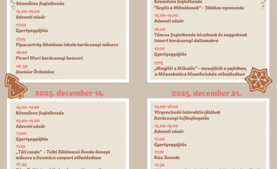 Faluadventje - íme, az idei programok!