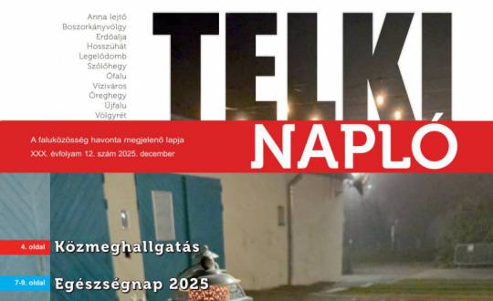 Lapozza át ünnepi számunkat Telki híreiért!