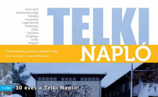 Íme, a 30 éves Telki Napló idei első száma!