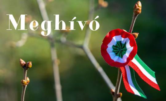 Meghívó március 15-i ünnepségre