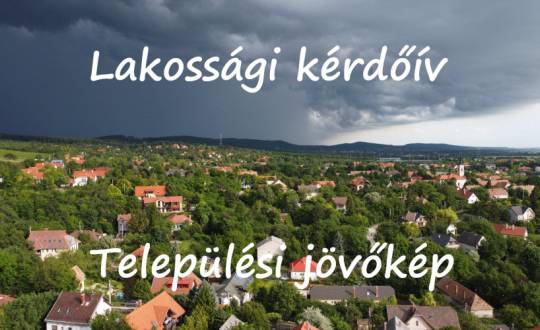 Kérdőív: településfejlesztési és településrendezési jövőkép