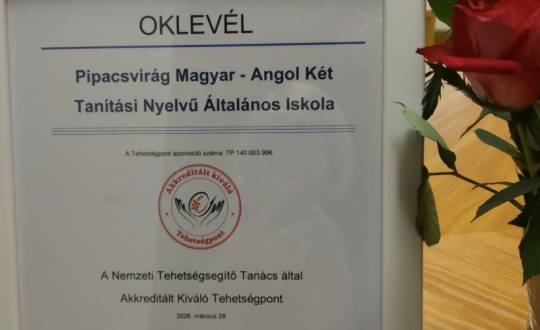 Akkreditált Kiváló Tehetségpont elismerés
