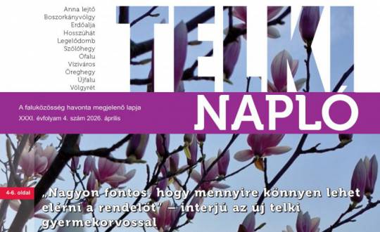 Íme, a friss Napló, Telki legfőbb híreivel!
