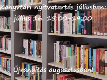 Könyvtári helyettesítés és szünet