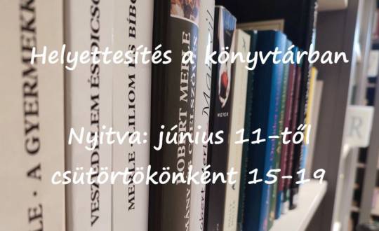 Helyettesítés a könyvtárban
