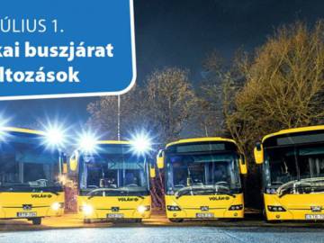 Esti és éjszakai változások a buszmenetrendben