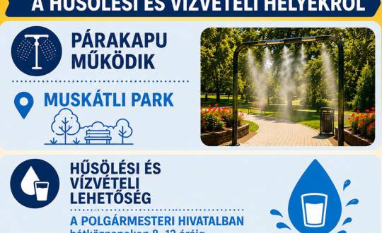 HŐSÉGRIASZTÁS - Hűsölési és vízvételi hely kijelölése