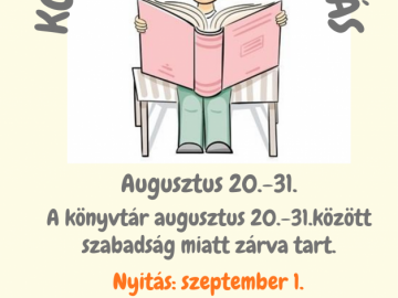 Könyvtári nyitvatartási információk